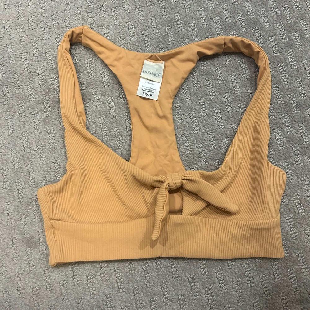 L*Space Tara Ribbed Bikini Top